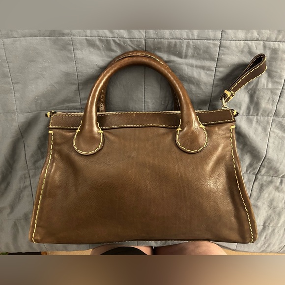 Chloe Edith Day Bag - Satchel - Dark Brown - Picture 3 of 16